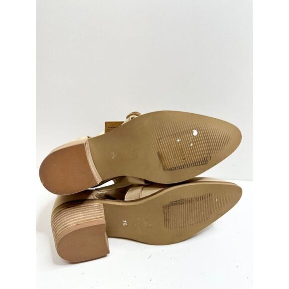 Crevo Boots Womens Size 7.5 Tan Leather Jessamine Low Block Heel Booties NEW - Picture 11 of 11